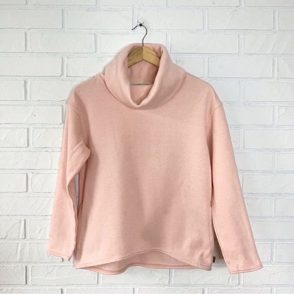 Burton Tops - Burton Peach Cowl Turtleneck Sweatshirt S